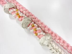 未使用品　正絹　振袖用　手組帯締め